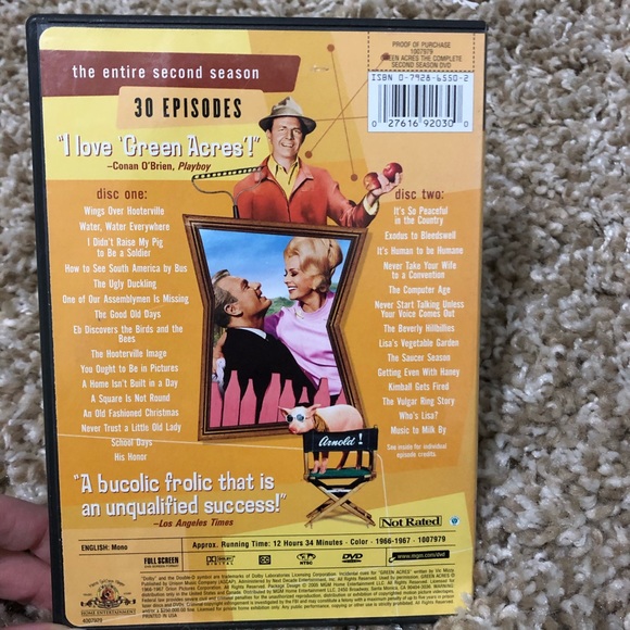 Green Acres the complete second season DVD - Picture 2 of 5